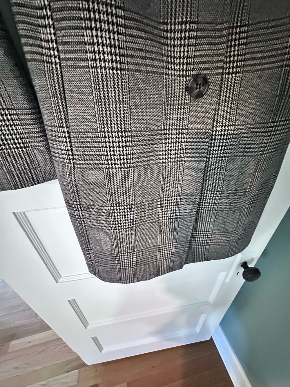 Avec Les Filles Anthropologie Plaid Longline Blazer XS Academia - Picture 9 of 10